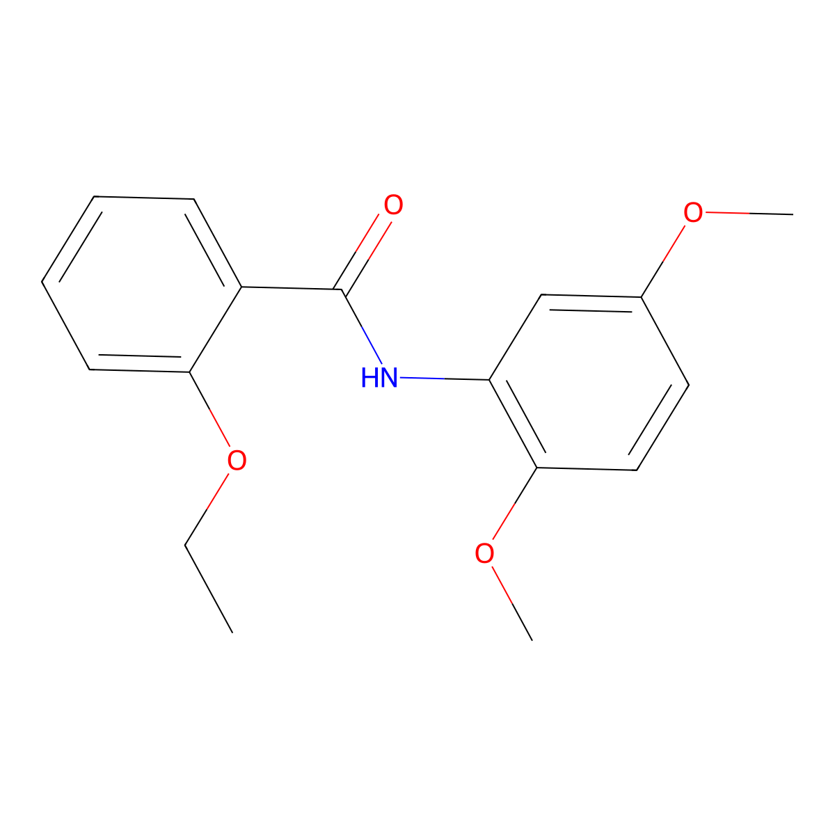 N-(2,5-dimethoxyphenyl)-2-ethoxybenzamide molecular structure, CAS 314023-57-9