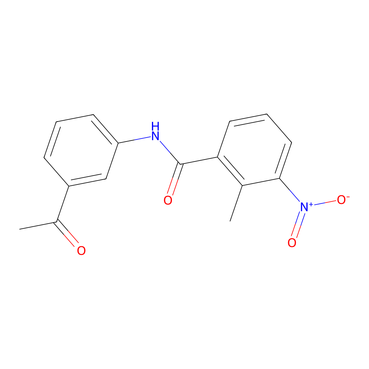 N-(3-acetylphenyl)-2-methyl-3-nitrobenzamide molecular structure, CAS 314023-58-0