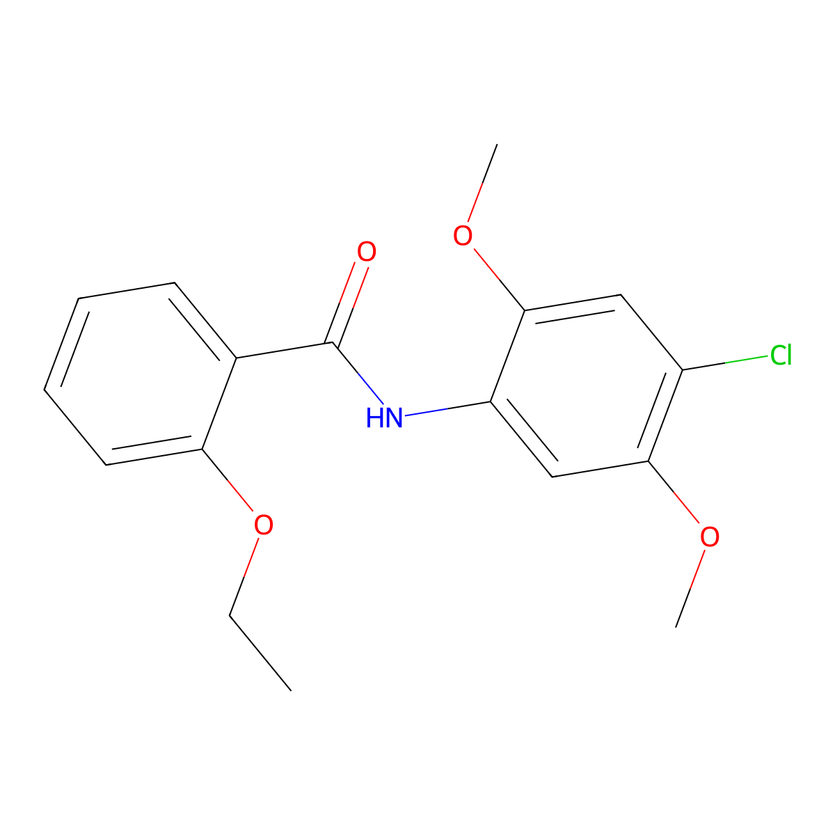 N-(4-chloro-2,5-dimethoxyphenyl)-2-ethoxybenzamide molecular structure, CAS 314023-62-6