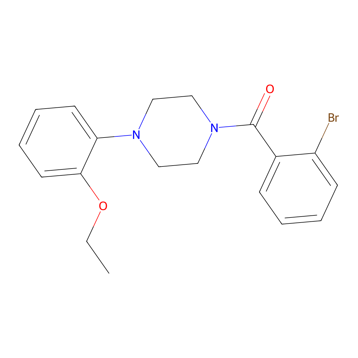 (2-Bromophenyl)-[4-(2-ethoxyphenyl)piperazin-1-yl]methanone molecular structure, CAS 314023-81-9