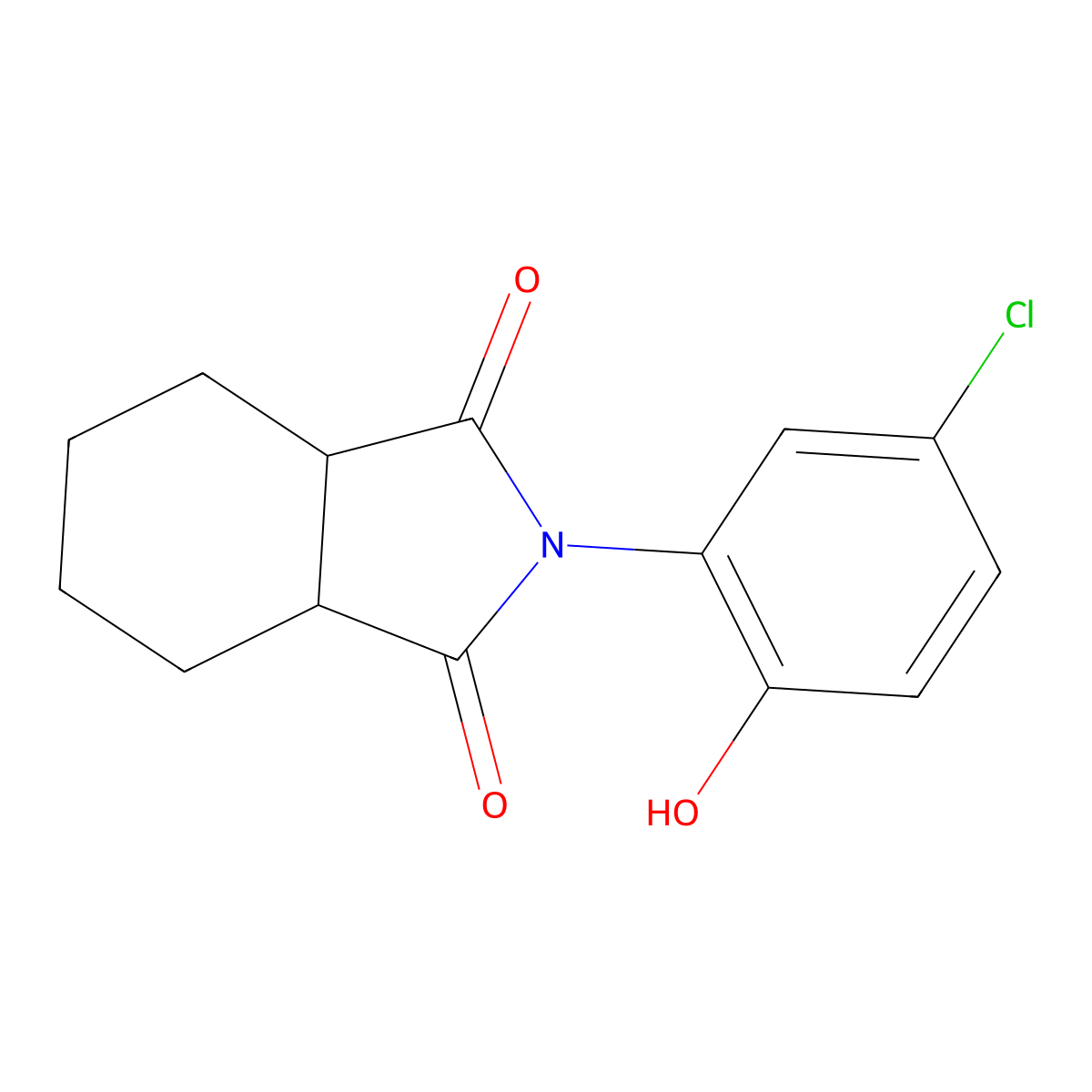 2-(5-chloro-2-hydroxyphenyl)hexahydro-1H-isoindole-1,3(2H)-dione molecular structure, CAS 314030-19-8