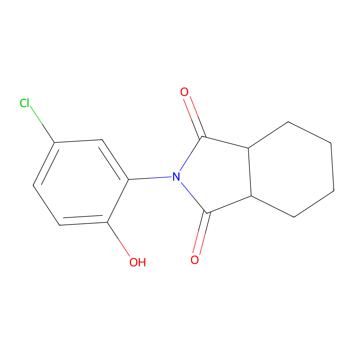 2-(5-chloro-2-hydroxyphenyl)hexahydro-1H-isoindole-1,3(2H)-dione molecular structure, CAS 314030-19-8