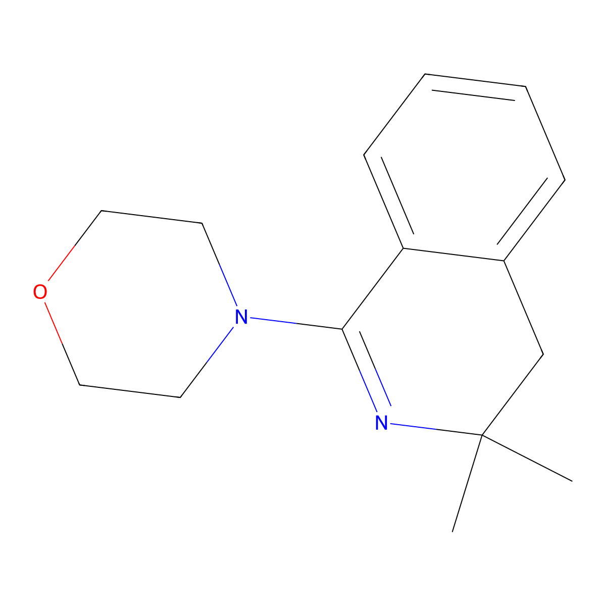 4-(3,3-dimethyl-4H-isoquinolin-1-yl)morpholine molecular structure, CAS 314030-55-2