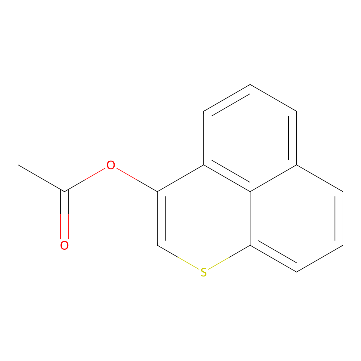 Benzo[de]thiochromen-3-yl acetate molecular structure, CAS 314033-12-0