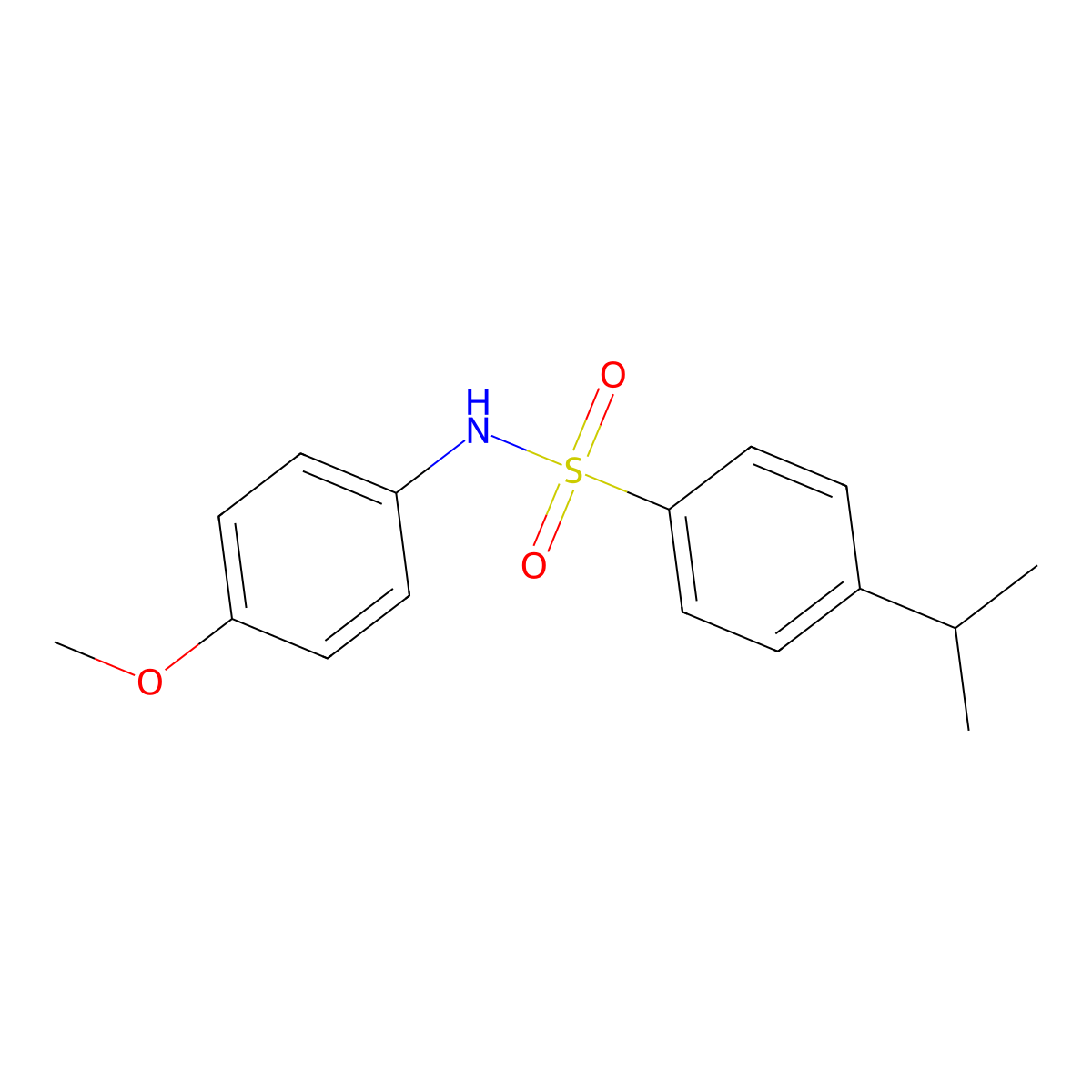 4-isopropyl-N-(4-methoxyphenyl)benzenesulfonamide molecular structure, CAS 314034-51-0