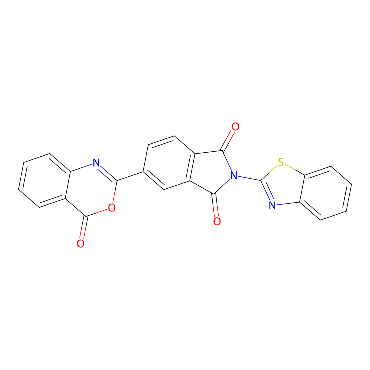 2-(1,3-Benzothiazol-2-yl)-5-(4-oxo-3,1-benzoxazin-2-yl)isoindole-1,3-dione molecular structure, CAS 314039-11-7