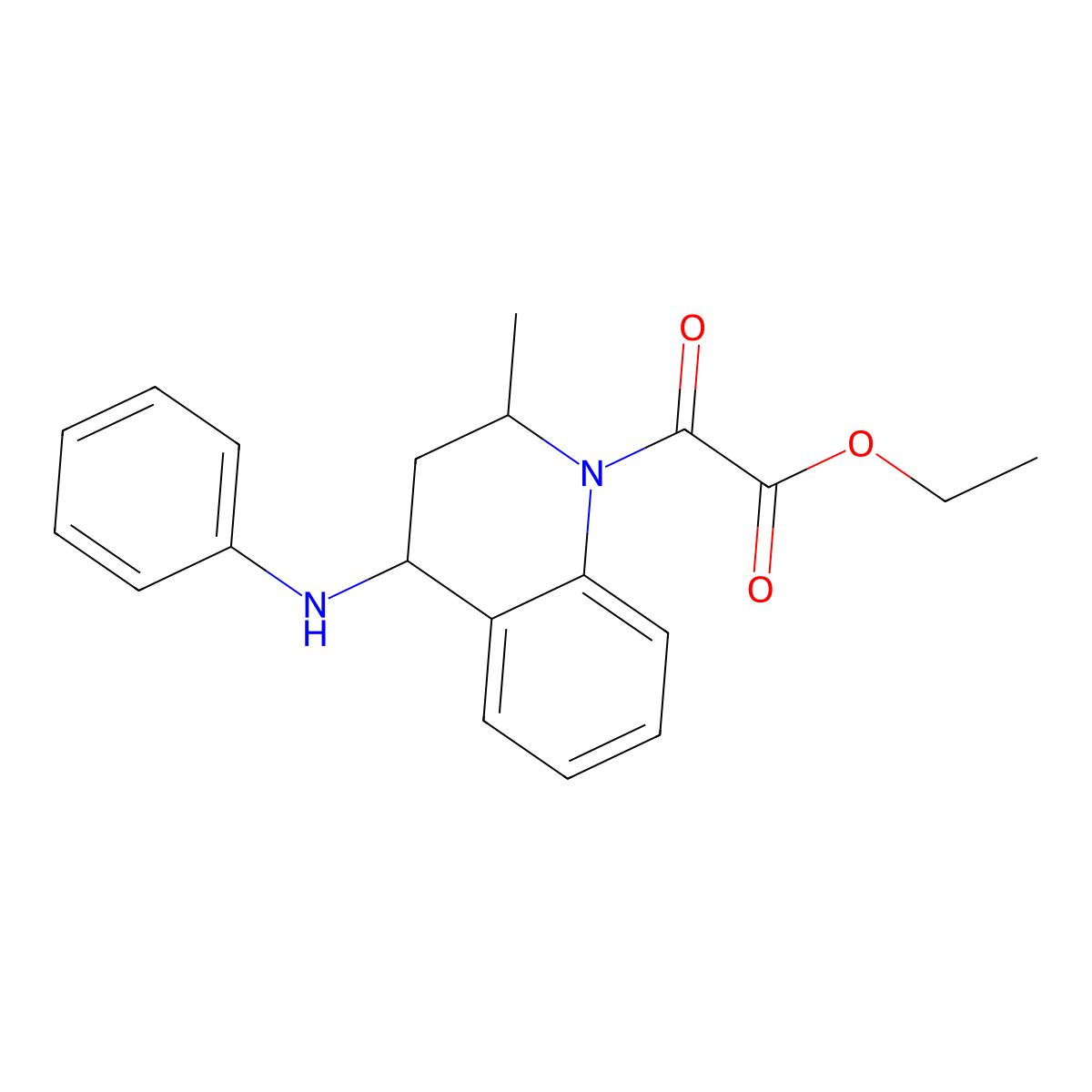 ethyl [2-methyl-4-(phenylamino)-3,4-dihydroquinolin-1(2H)-yl](oxo)acetate molecular structure, CAS 314039-80-0