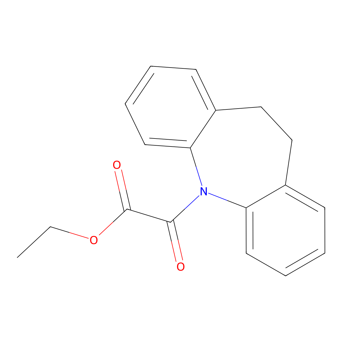 ethyl 10,11-dihydro-5H-dibenzo[b,f]azepin-5-yl(oxo)acetate molecular structure, CAS 314039-92-4