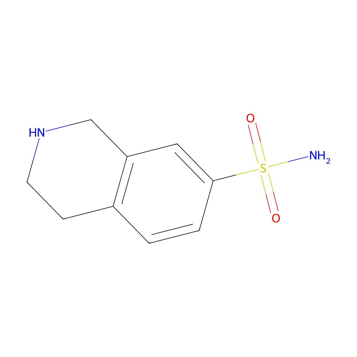 1,2,3,4-Tetrahydroisoquinoline-7-sulfonamide molecular structure, CAS 31404-61-2