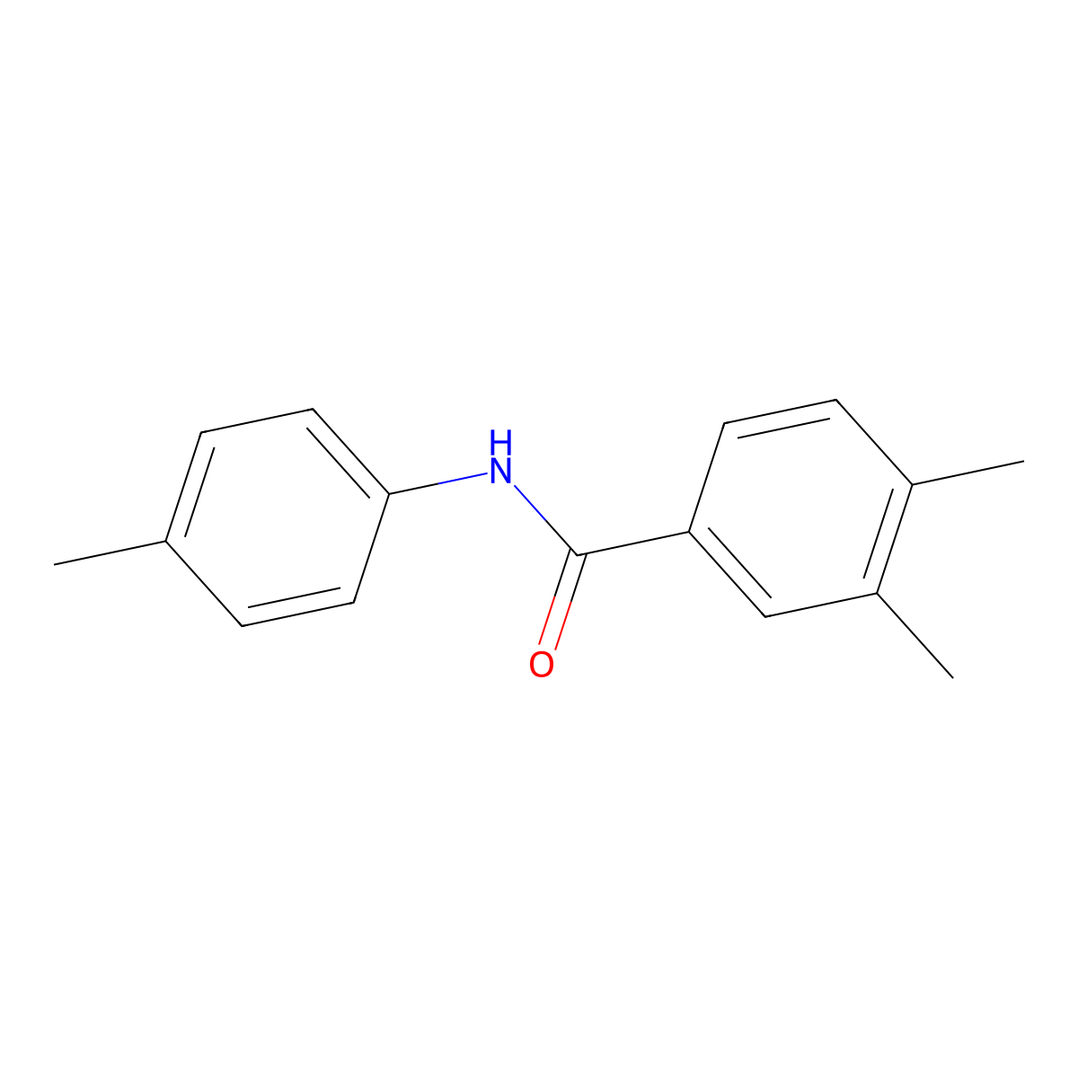 3,4-dimethyl-N-(4-methylphenyl)benzamide molecular structure, CAS 314046-47-4