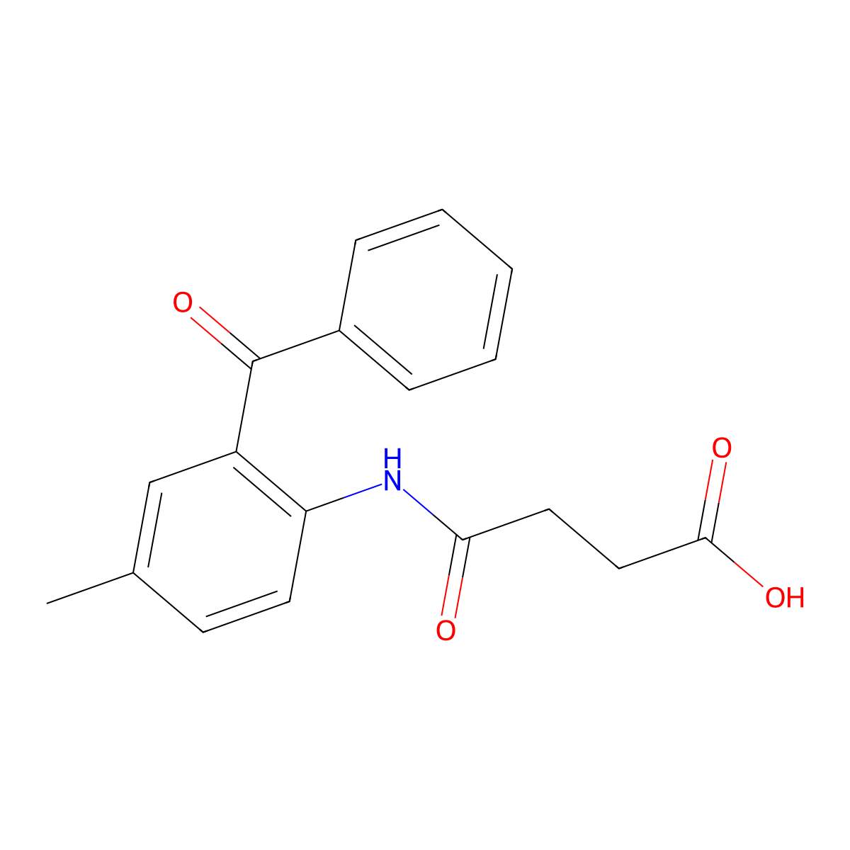 4-(2-Benzoyl-4-methylanilino)-4-oxobutanoic acid molecular structure, CAS 314047-05-7