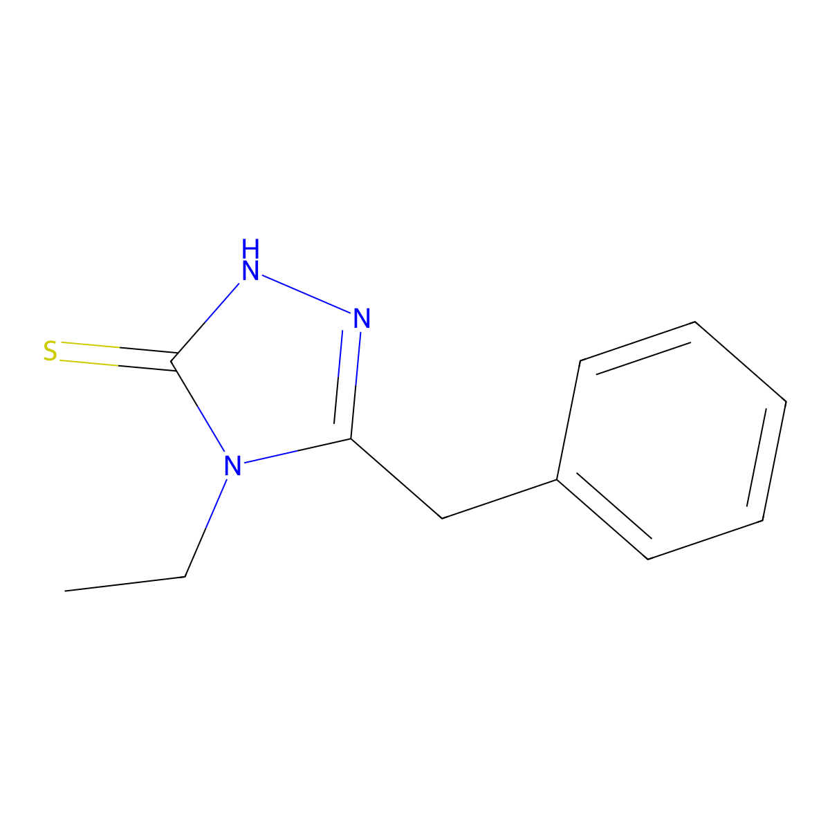 5-benzyl-4-ethyl-4H-1,2,4-triazole-3-thiol molecular structure, CAS 31405-22-8