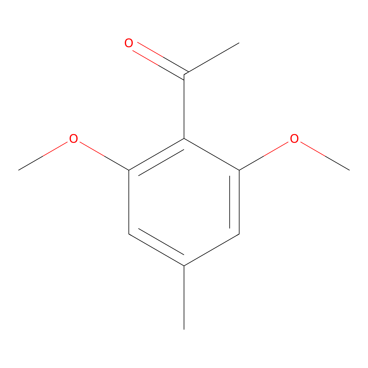 1-(2,6-Dimethoxy-4-methylphenyl)ethan-1-one molecular structure, CAS 31405-67-1