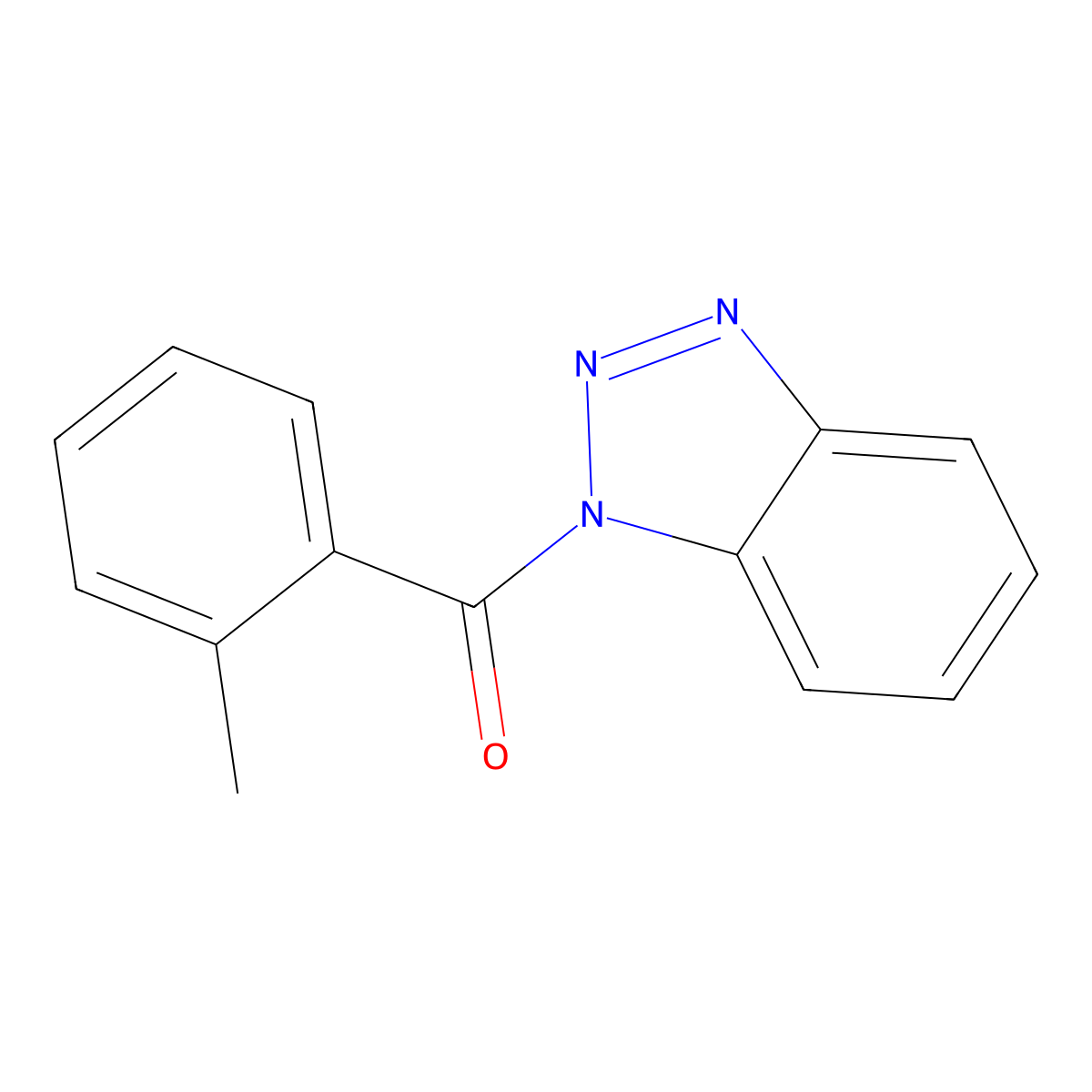 1-(2-methylbenzoyl)-1H-1,2,3-benzotriazole molecular structure, CAS 314051-87-1