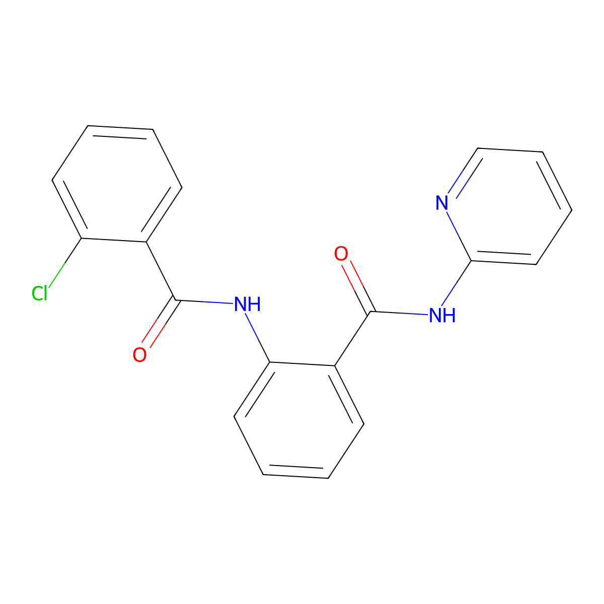 2-[(2-chlorobenzoyl)amino]-N-pyridin-2-ylbenzamide molecular structure, CAS 314052-03-4