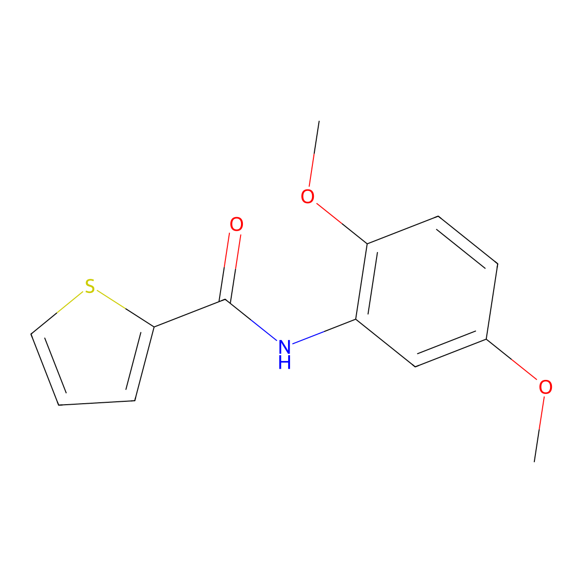 N-(2,5-Dimethoxyphenyl)-2-thiophenecarboxamide molecular structure, CAS 314054-01-8