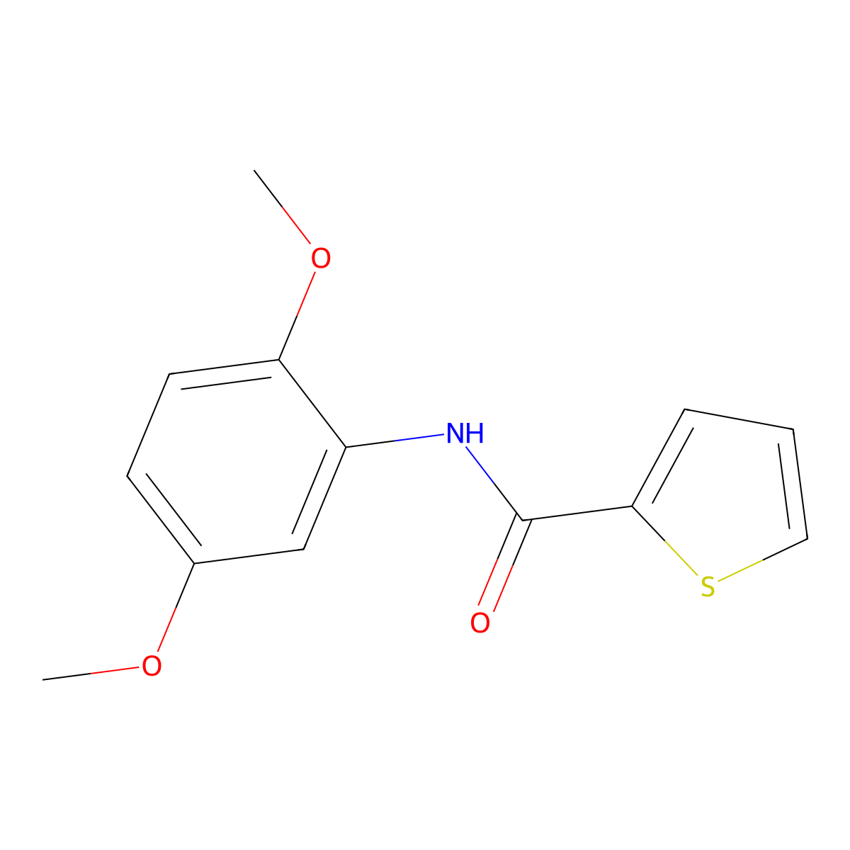 N-(2,5-Dimethoxyphenyl)-2-thiophenecarboxamide molecular structure, CAS 314054-01-8