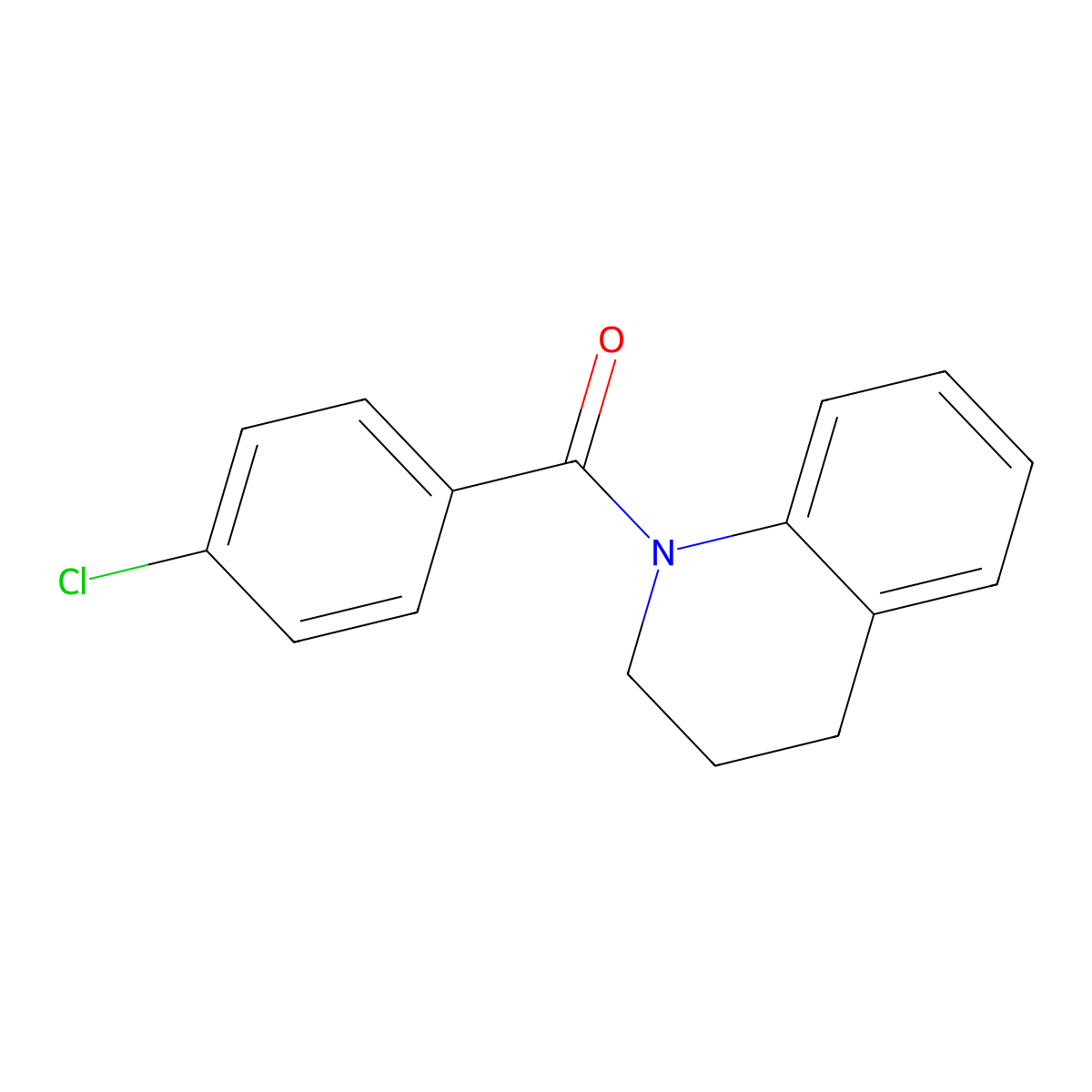 1-(4-Chlorobenzoyl)-1,2,3,4-tetrahydroquinoline molecular structure, CAS 314054-12-1