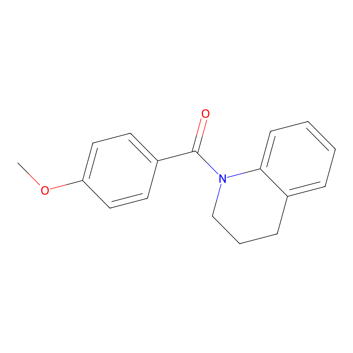 3,4-dihydro-1(2H)-quinolinyl(4-methoxyphenyl)methanone molecular structure, CAS 314054-13-2