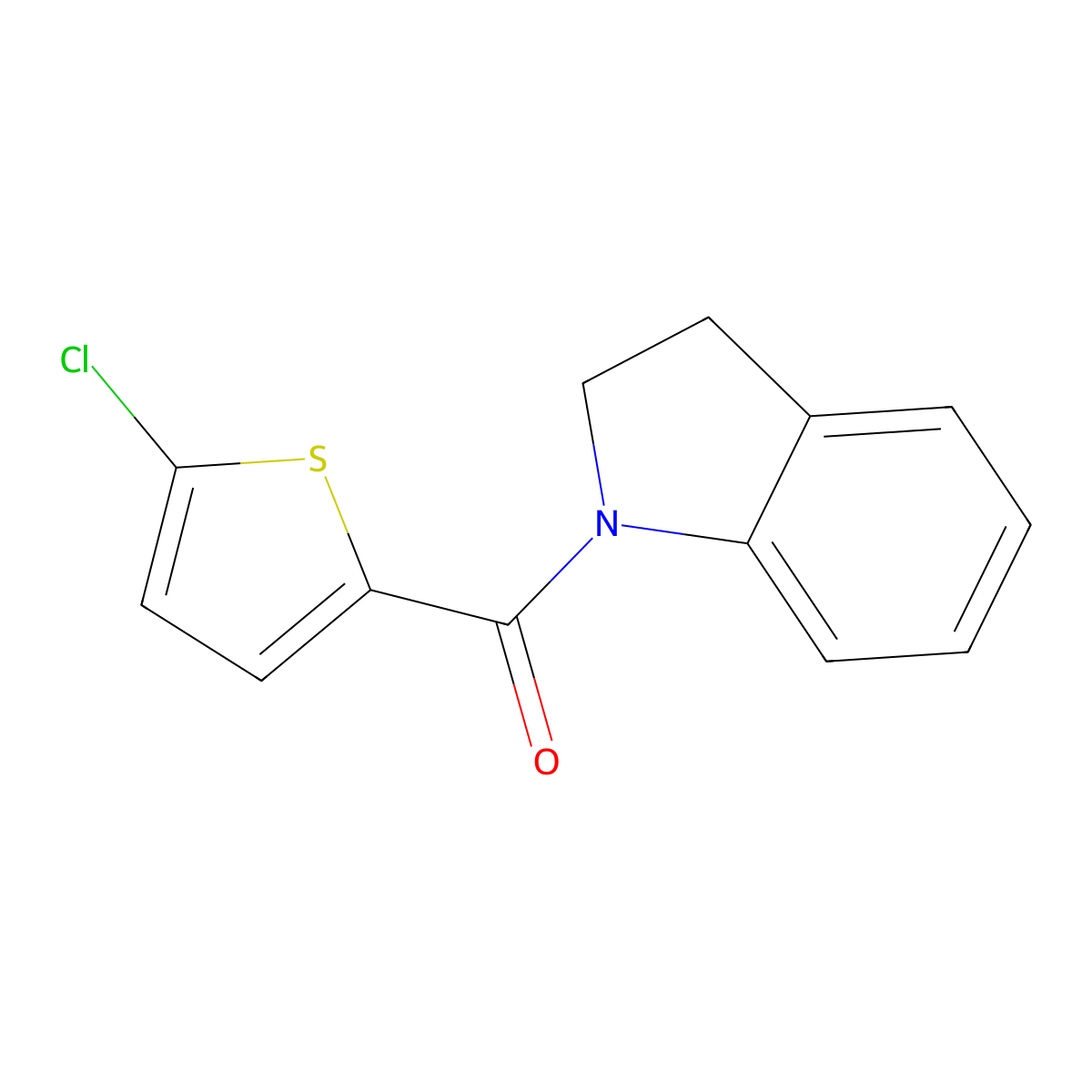 1-[(5-Chloro-2-thienyl)carbonyl]indoline molecular structure, CAS 314055-03-3
