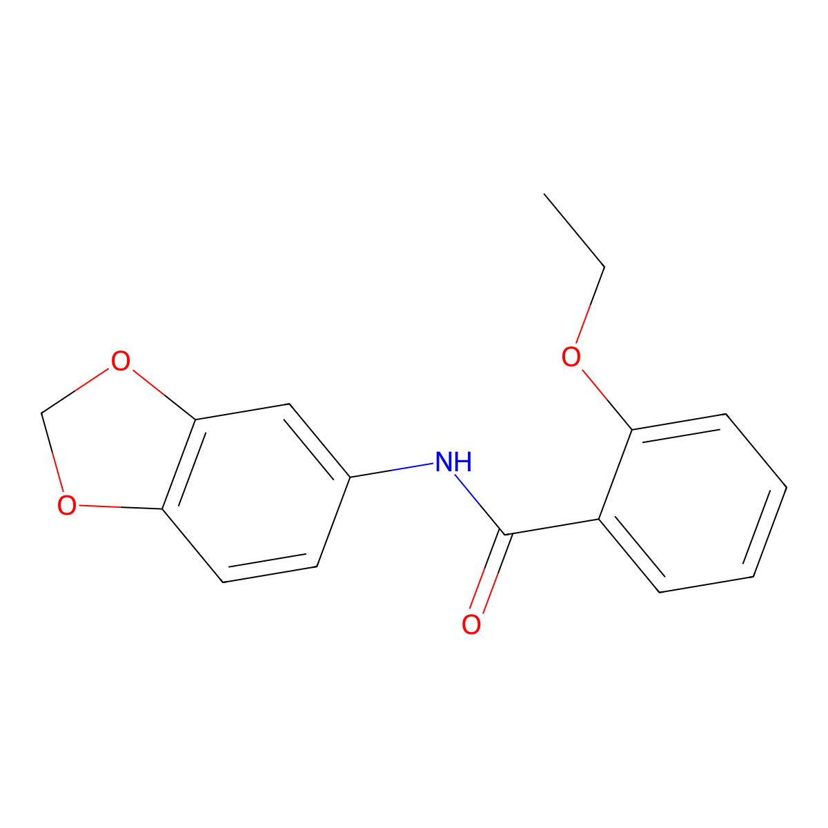 N-(1,3-benzodioxol-5-yl)-2-ethoxybenzamide molecular structure, CAS 314055-23-7