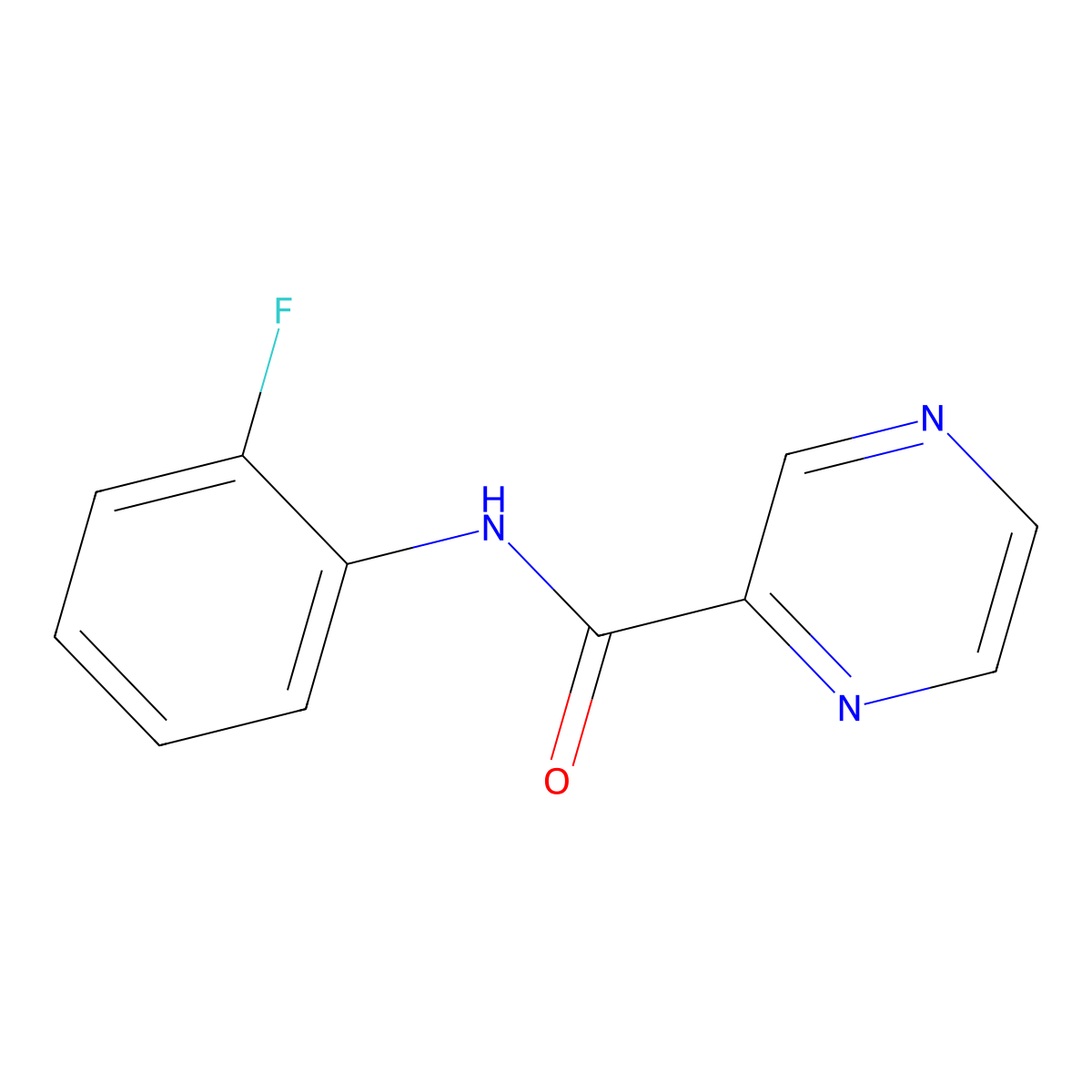 N-(2-fluorophenyl)-2-pyrazinecarboxamide molecular structure, CAS 314055-39-5