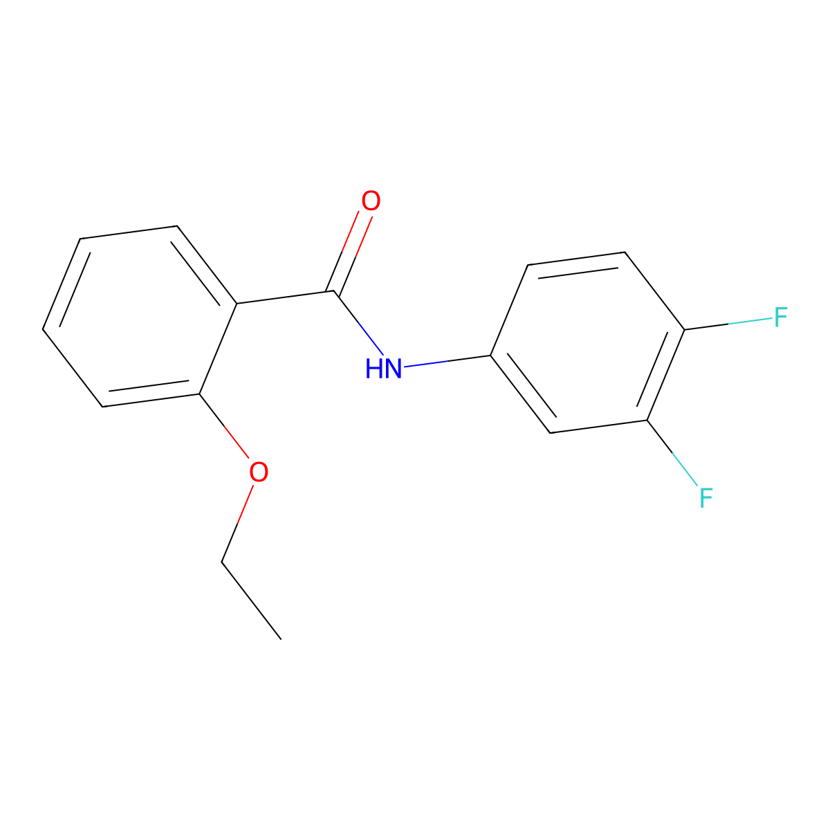 N-(3,4-difluorophenyl)-2-ethoxybenzamide molecular structure, CAS 314055-62-4