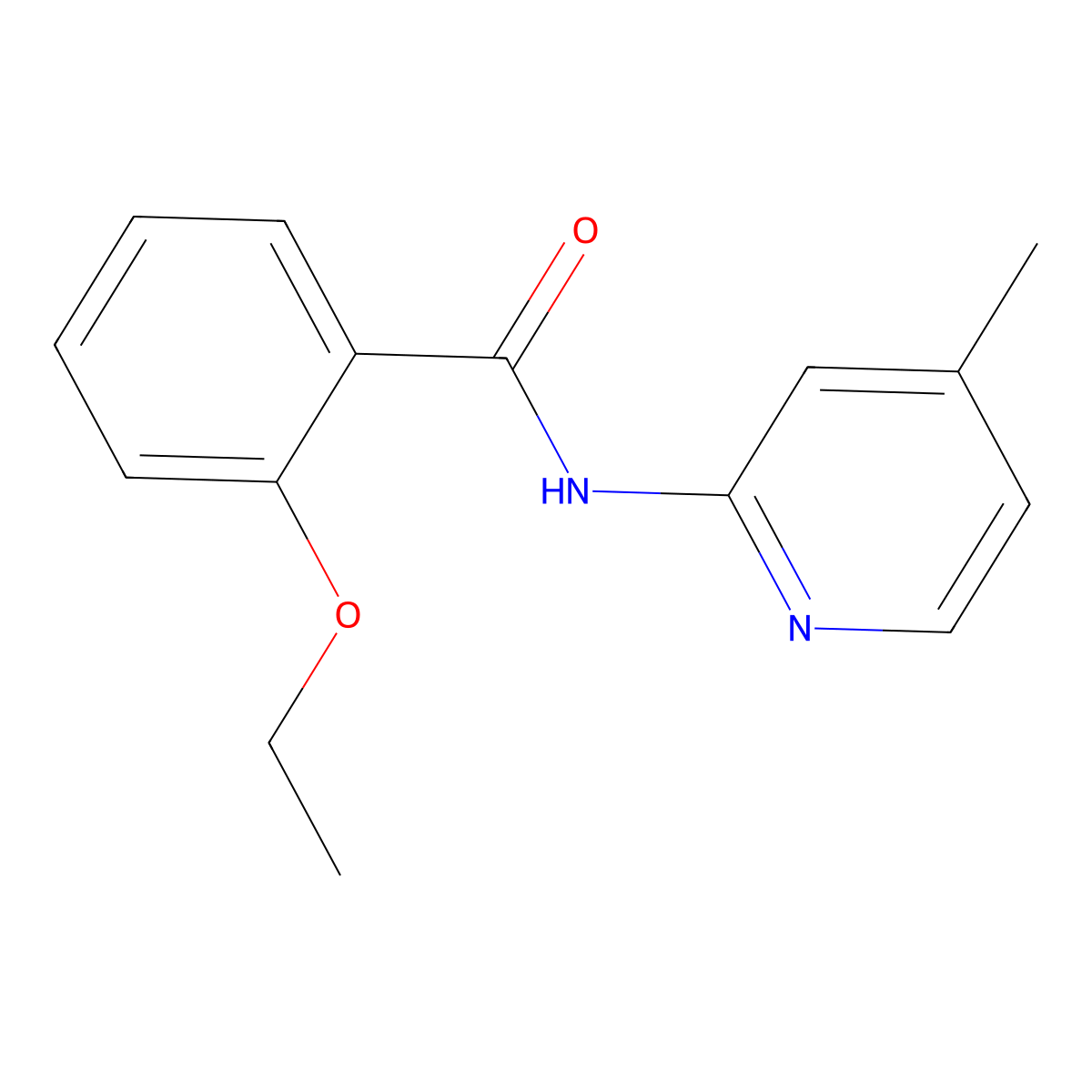 2-ethoxy-N-(4-methylpyridin-2-yl)benzamide molecular structure, CAS 314055-64-6
