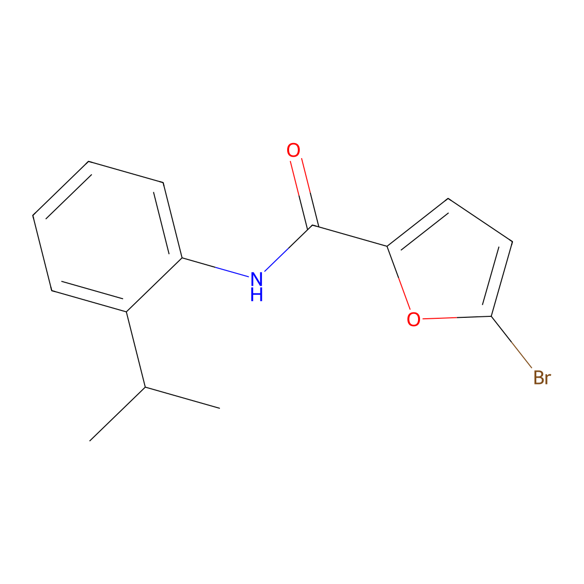 5-bromo-N-(2-isopropylphenyl)-2-furamide molecular structure, CAS 314055-67-9