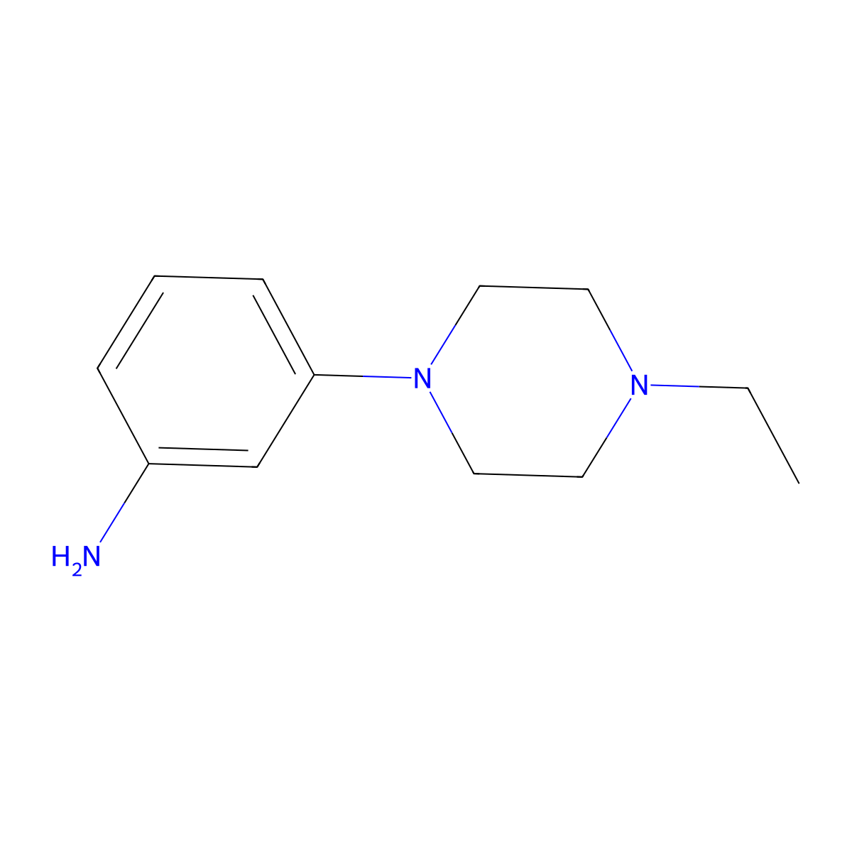 3-(4-Ethylpiperazin-1-yl)aniline molecular structure, CAS 314061-78-4