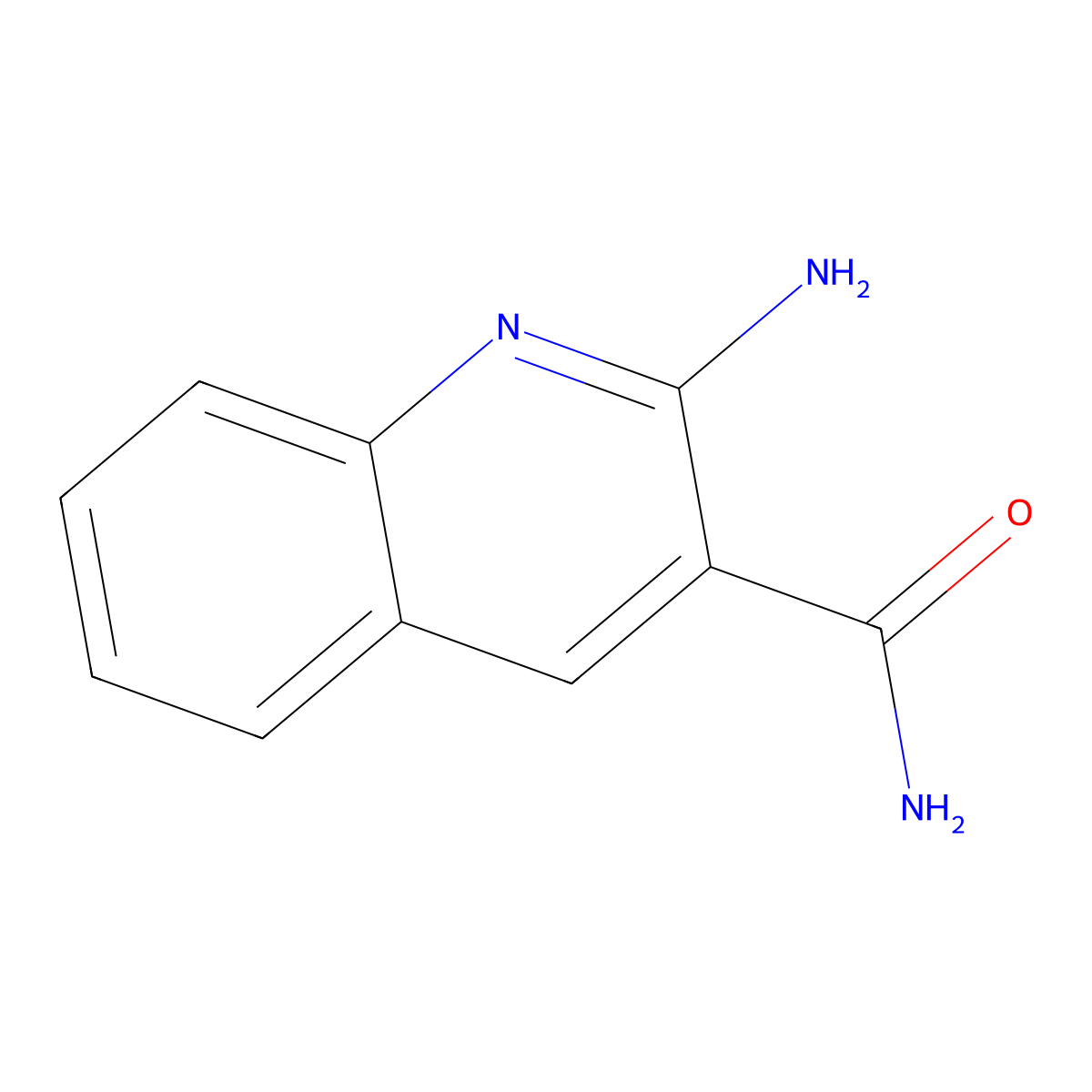 2-Aminoquinoline-3-carboxamide molecular structure, CAS 31407-28-0