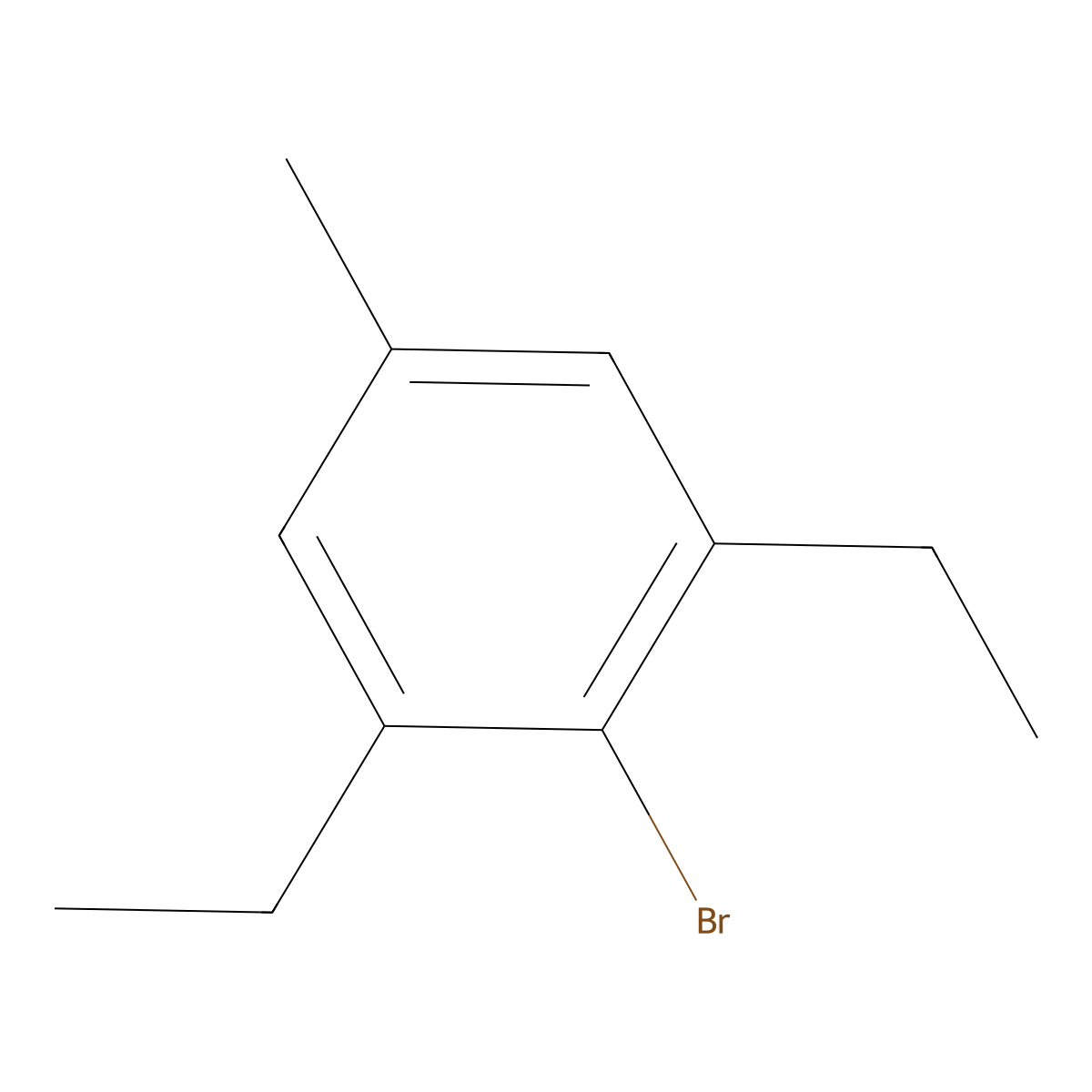2-Bromo-1,3-diethyl-5-methylbenzene molecular structure, CAS 314084-61-2