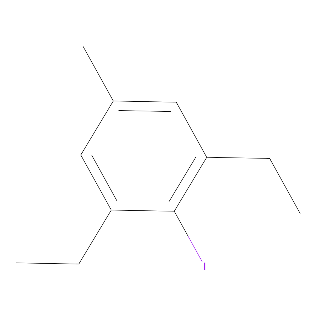 1,3-Diethyl-2-iodo-5-methylbenzene molecular structure, CAS 314084-62-3