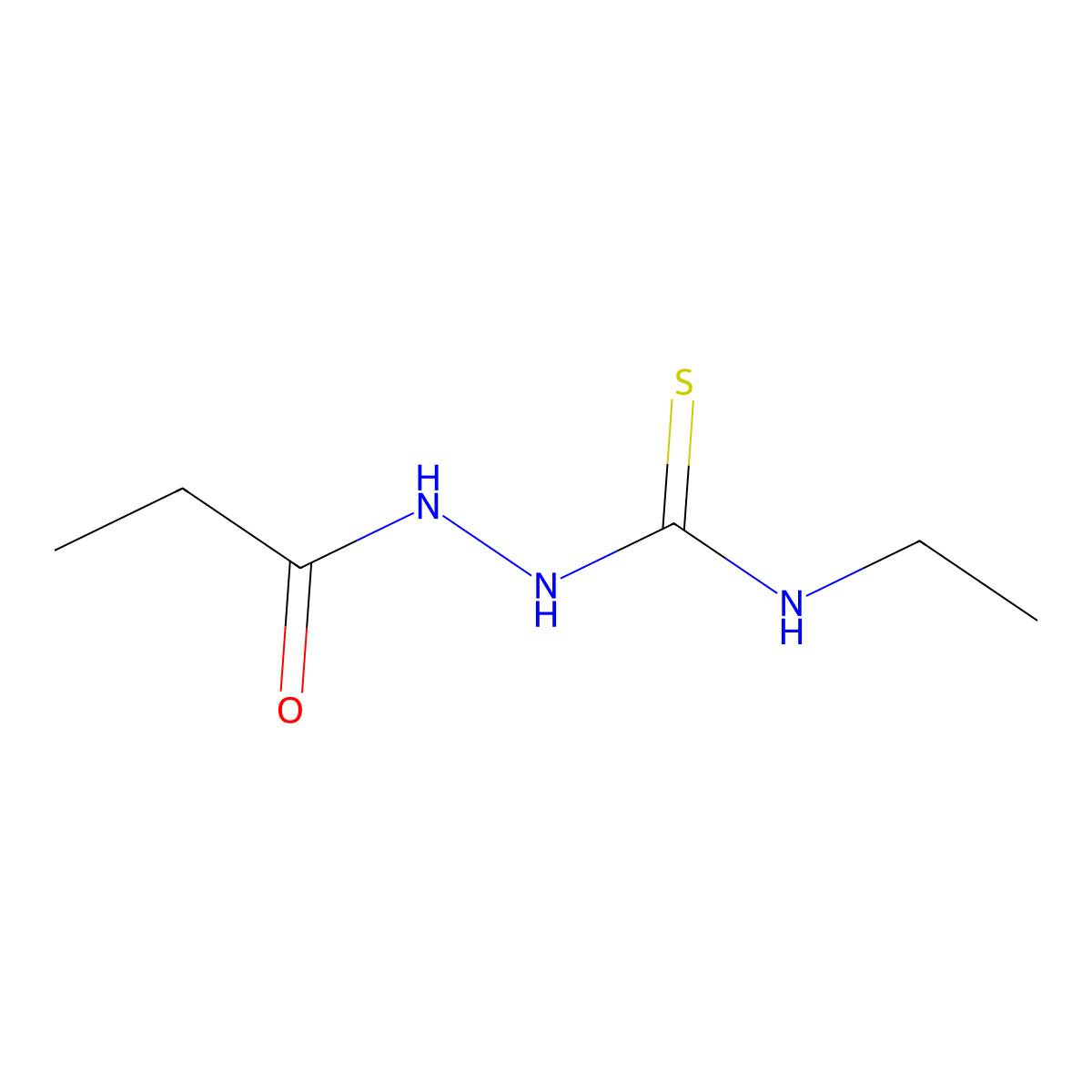 N-[(Ethylcarbamothioyl)amino]propanamide molecular structure, CAS 31409-16-2