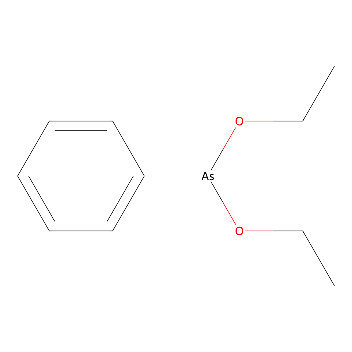 Diethoxyphenylarsine molecular structure, CAS 3141-11-5
