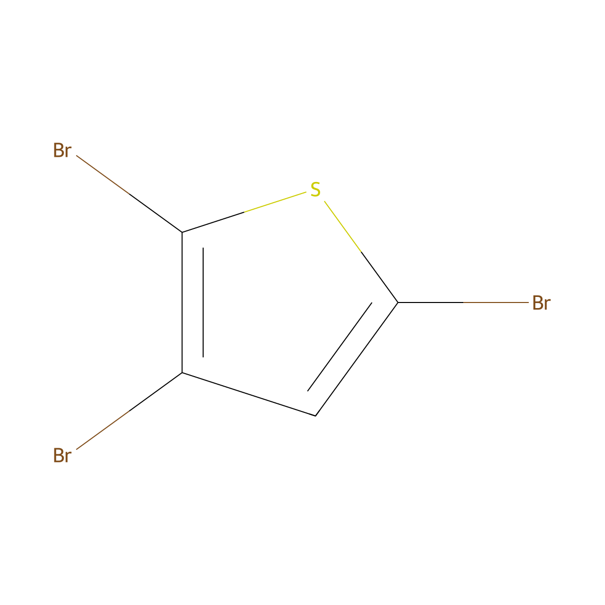 Thiophene, 2,3,5-tribromo- molecular structure, CAS 3141-24-0