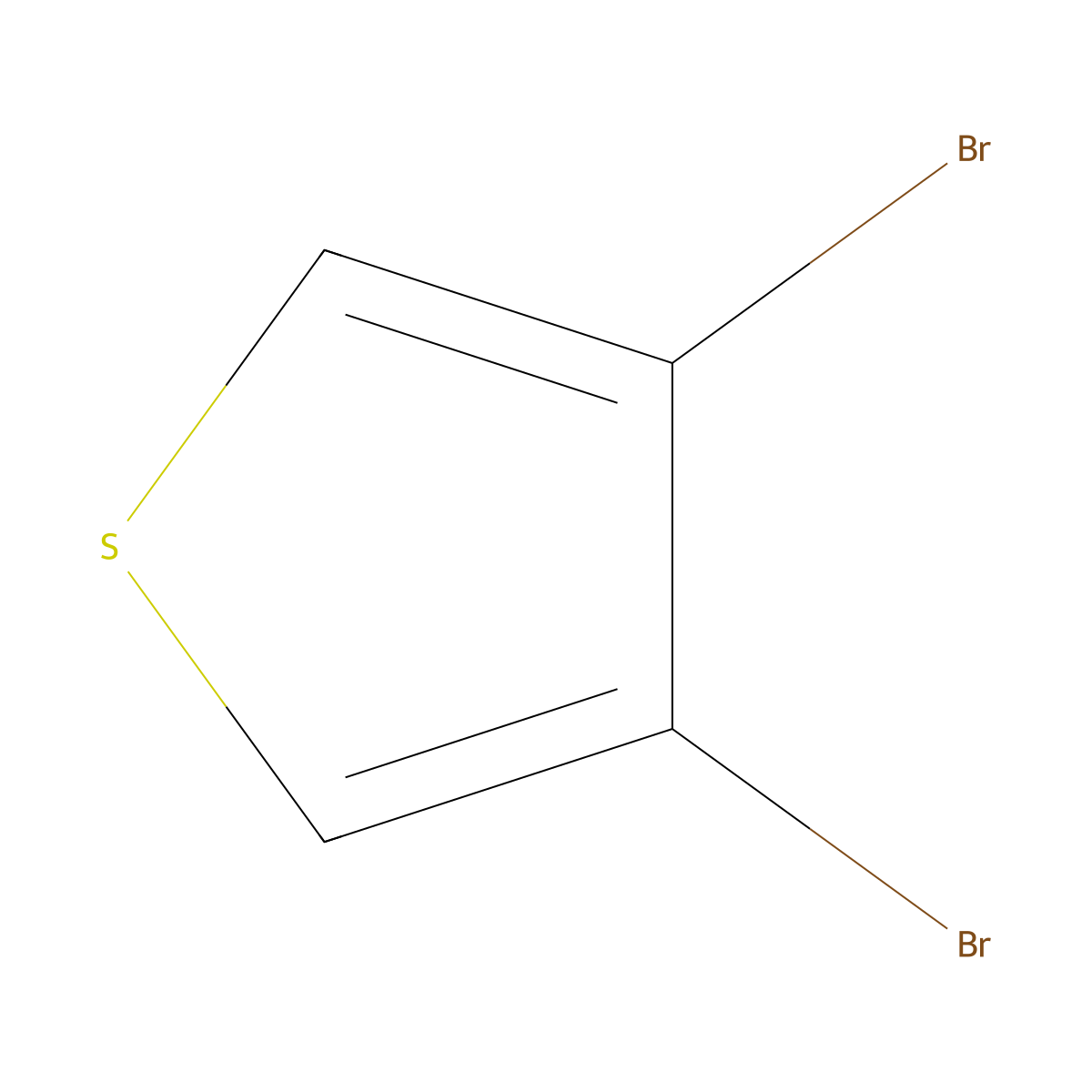 3,4-Dibromothiophene molecular structure, CAS 3141-26-2