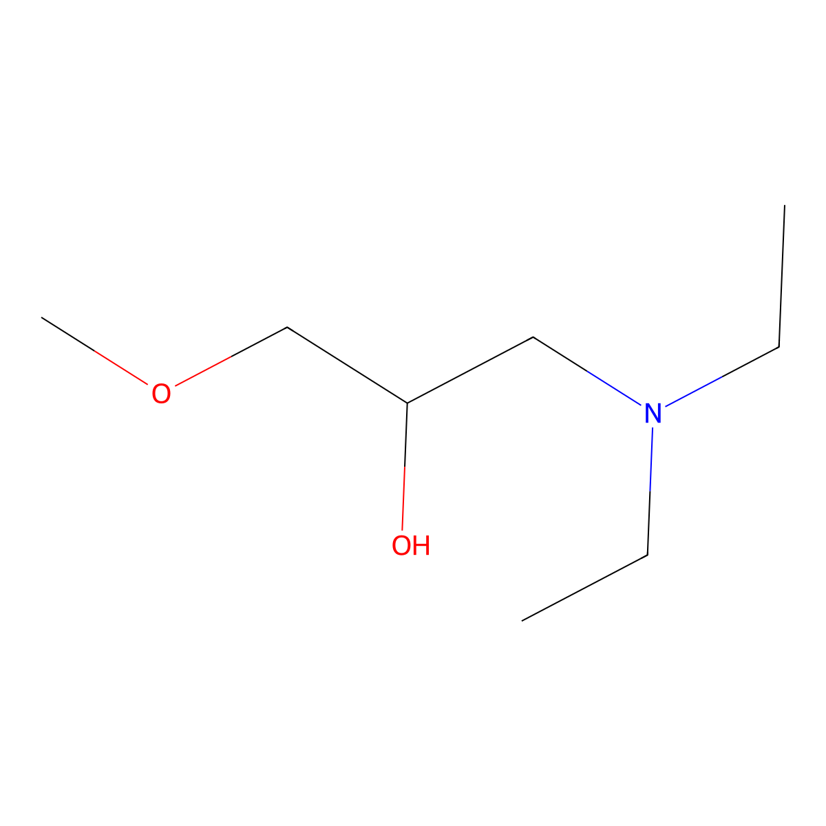 1-(Diethylamino)-3-methoxypropan-2-ol molecular structure, CAS 3141-80-8