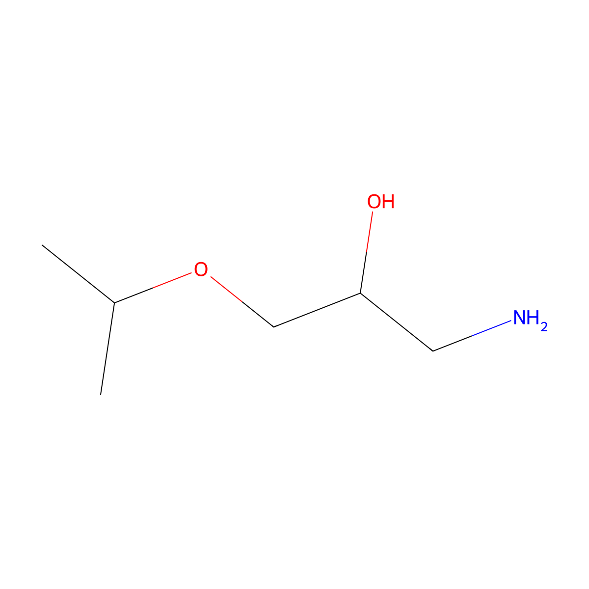 1-Amino-3-(propan-2-yloxy)propan-2-ol molecular structure, CAS 3141-83-1