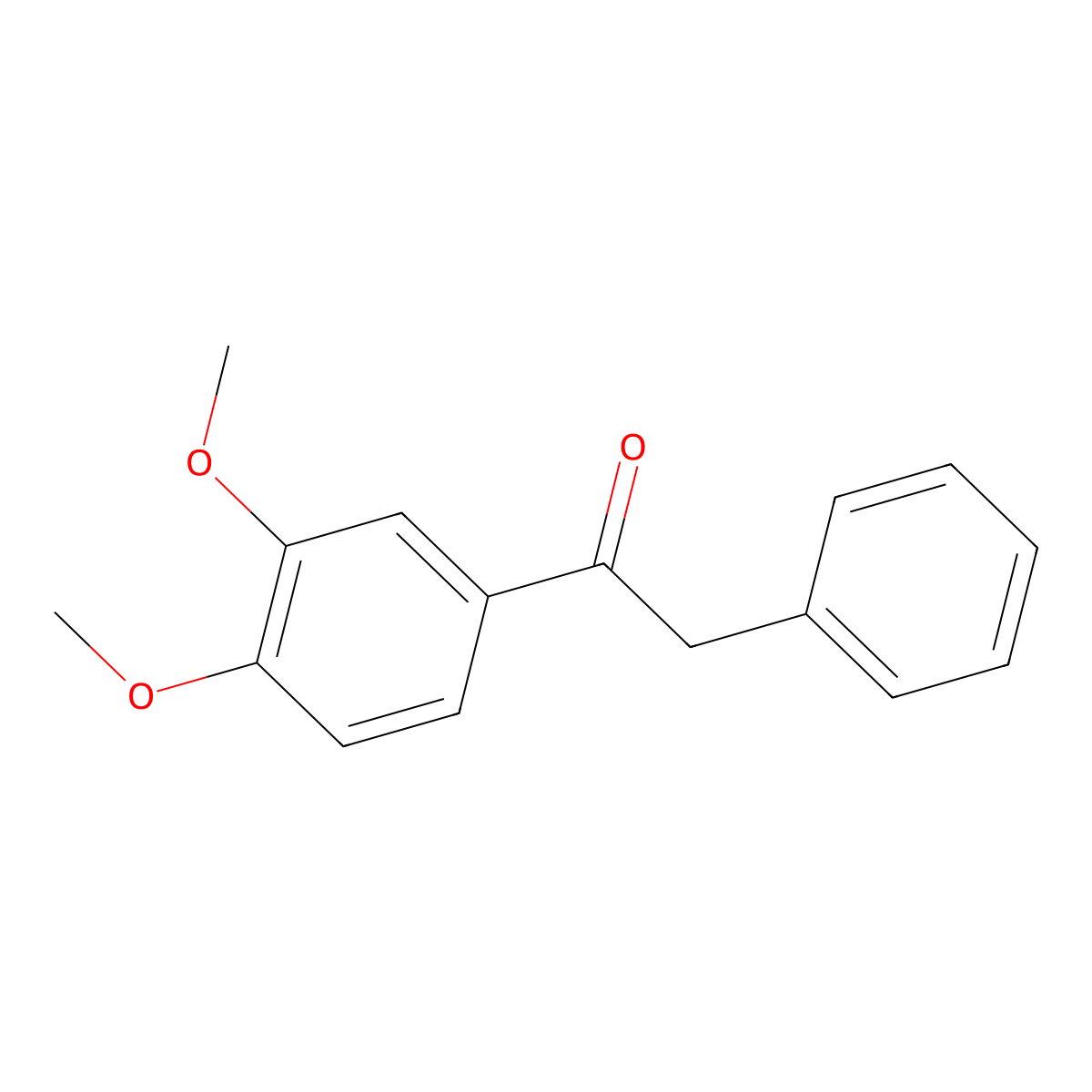 1-(3,4-Dimethoxyphenyl)-2-phenylethanone molecular structure, CAS 3141-93-3