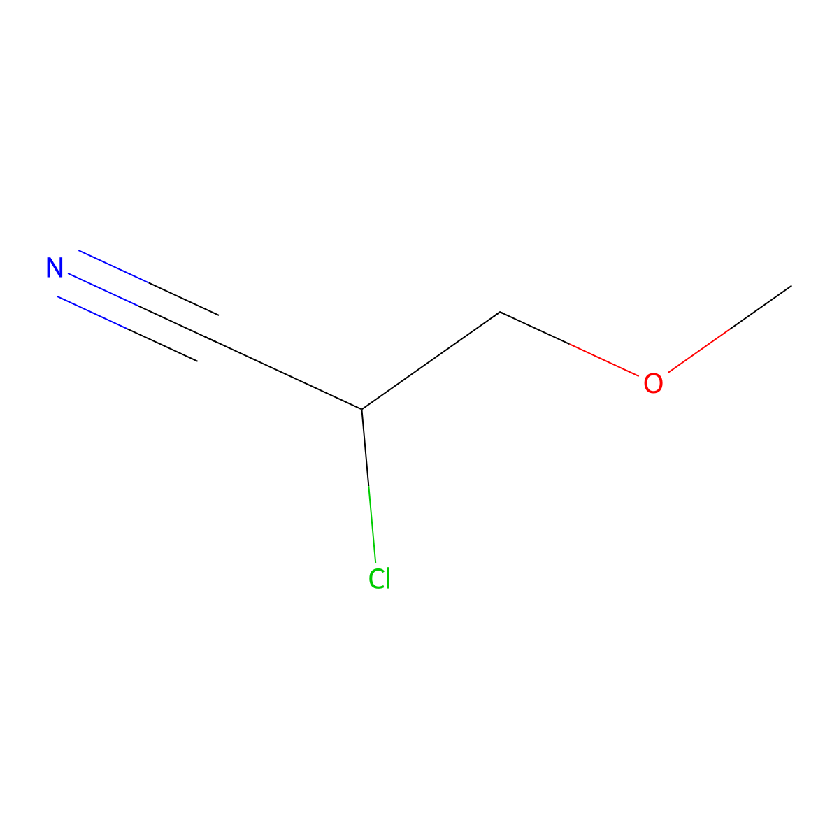 2-Chloro-3-methoxypropanenitrile molecular structure, CAS 31413-66-8