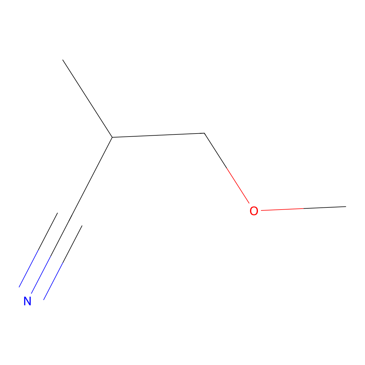 3-Methoxy-2-methylpropanenitrile molecular structure, CAS 31413-67-9