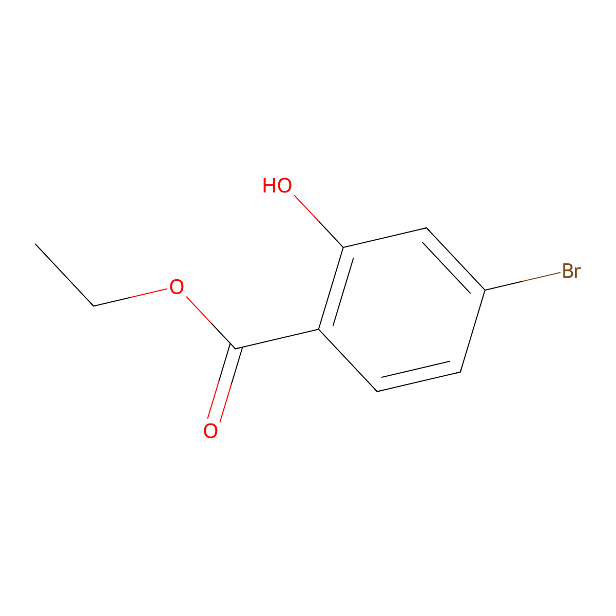 Ethyl 4-bromo-2-hydroxybenzoate molecular structure, CAS 314240-85-2