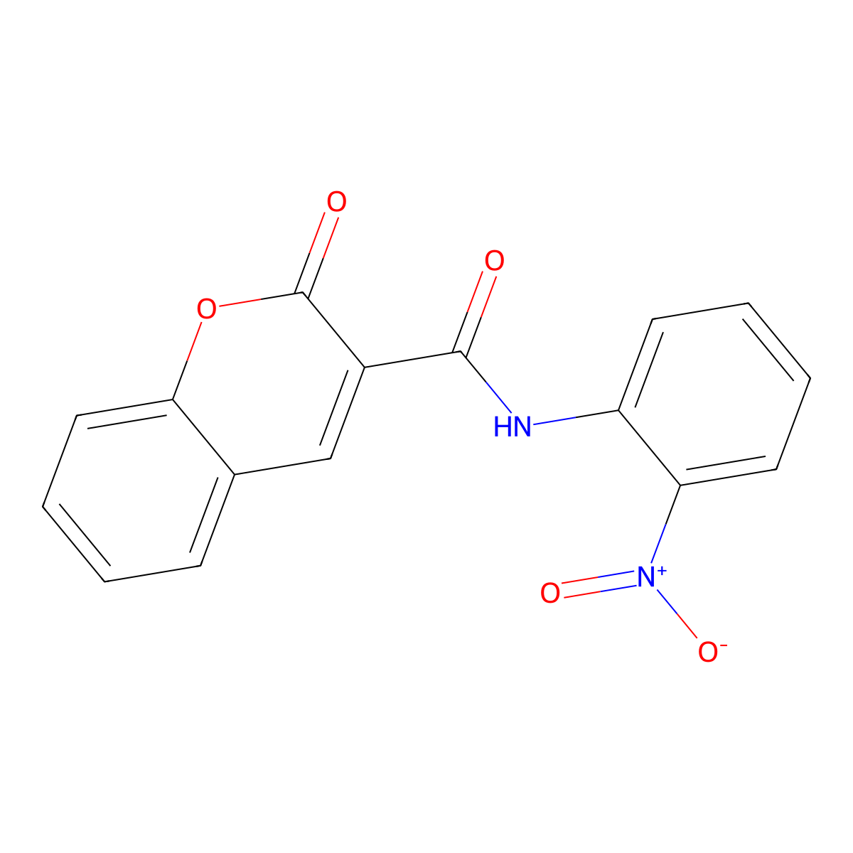N-(2-Nitrophenyl)-2-oxo-2H-chromene-3-carboxamide molecular structure, CAS 314247-90-0