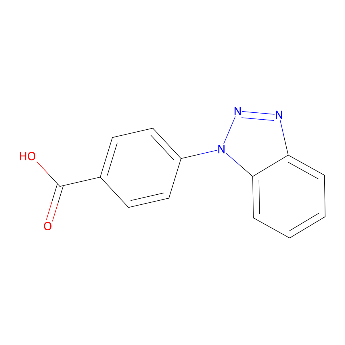 4-(1H-1,2,3-benzotriazol-1-yl)benzoic acid molecular structure, CAS 314248-56-1