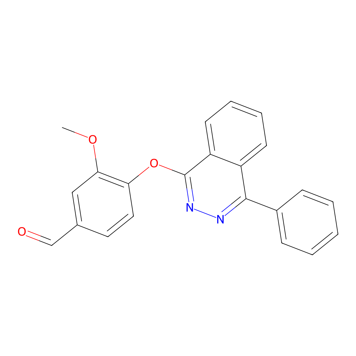 3-Methoxy-4-[(4-phenylphthalazin-1-yl)oxy]benzaldehyde molecular structure, CAS 314261-48-8