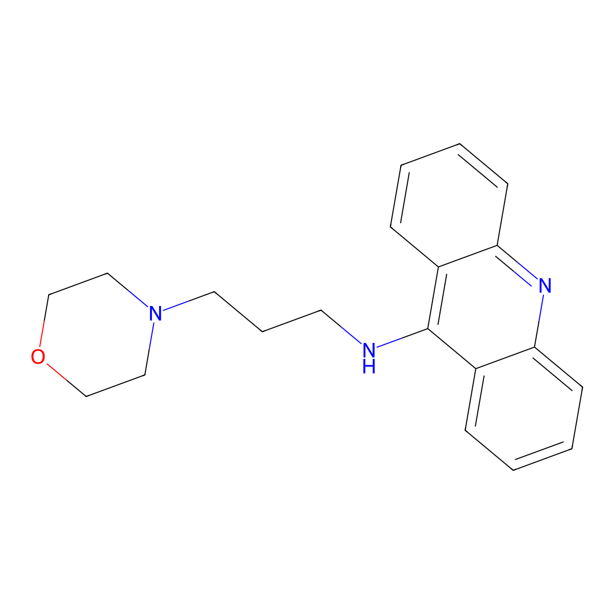 N-(3-morpholinopropyl)acridin-9-amine molecular structure, CAS 314261-85-3