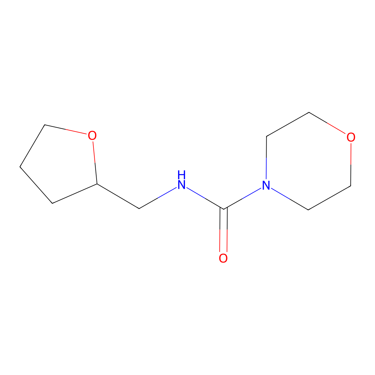 N-[(Oxolan-2-yl)methyl]morpholine-4-carboxamide molecular structure, CAS 314261-98-8