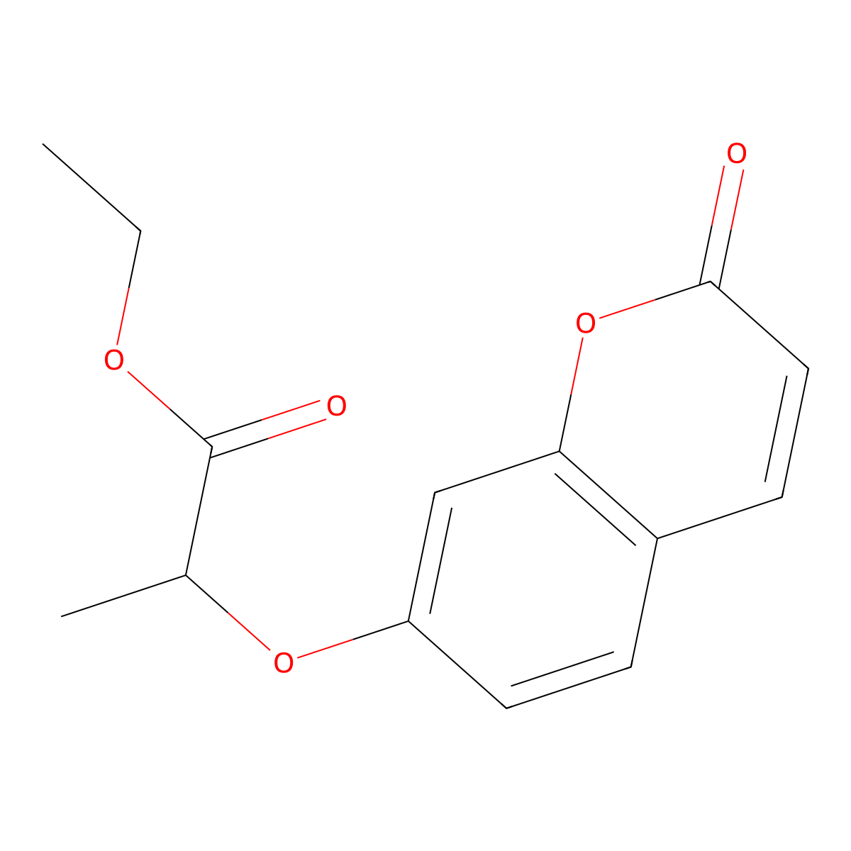 Ethyl 2-(2-oxo-2H-chromen-7-yloxy)propanoate molecular structure, CAS 314262-30-1