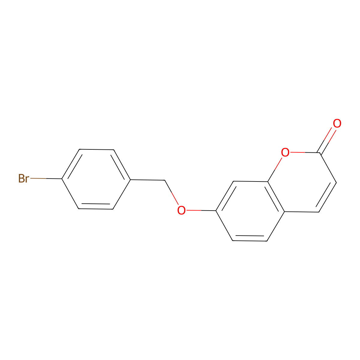 7-[(4-bromophenyl)methoxy]-2H-chromen-2-one molecular structure, CAS 314262-36-7